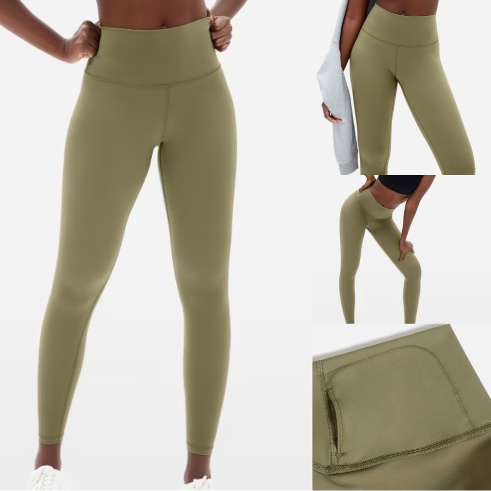 Everlane Renew The Perform Olive Green Legging Size Large